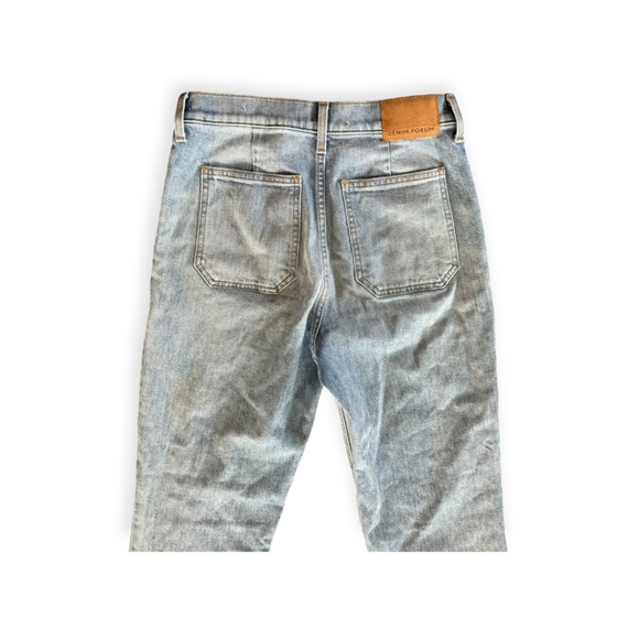 Denim Forum The Just Peach Straight jeans denim Sz 28 - Picture 4 of 9